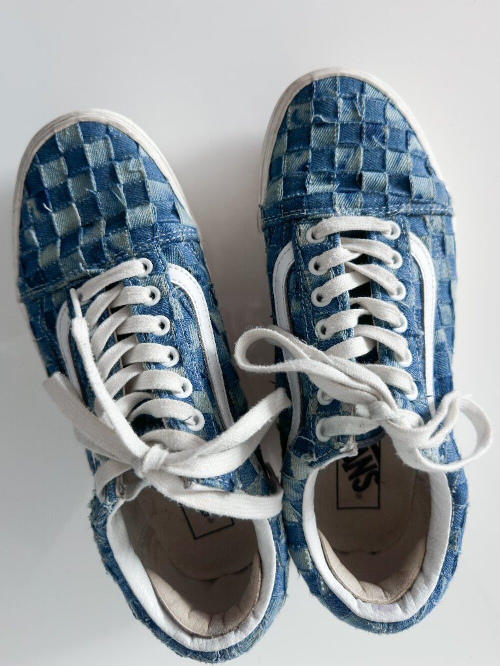 Vans Old Skool Stackform Woven Denim Sneakers M8 W9.5